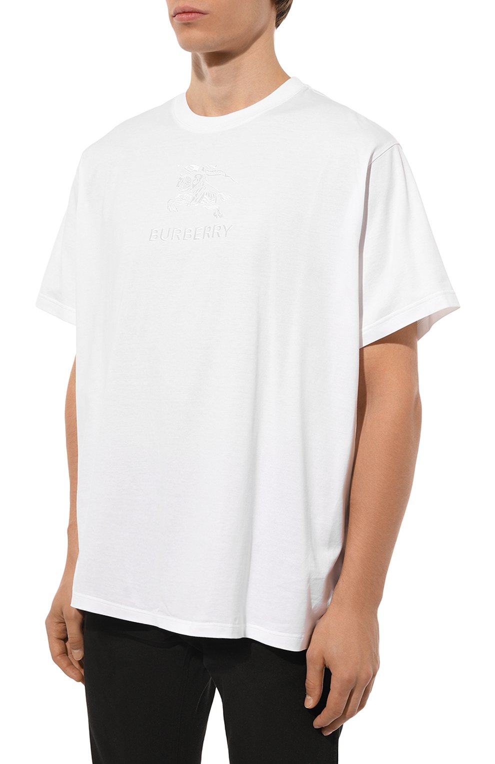 Хлопковая футболка BURBERRY, арт. 8072751, фото 3