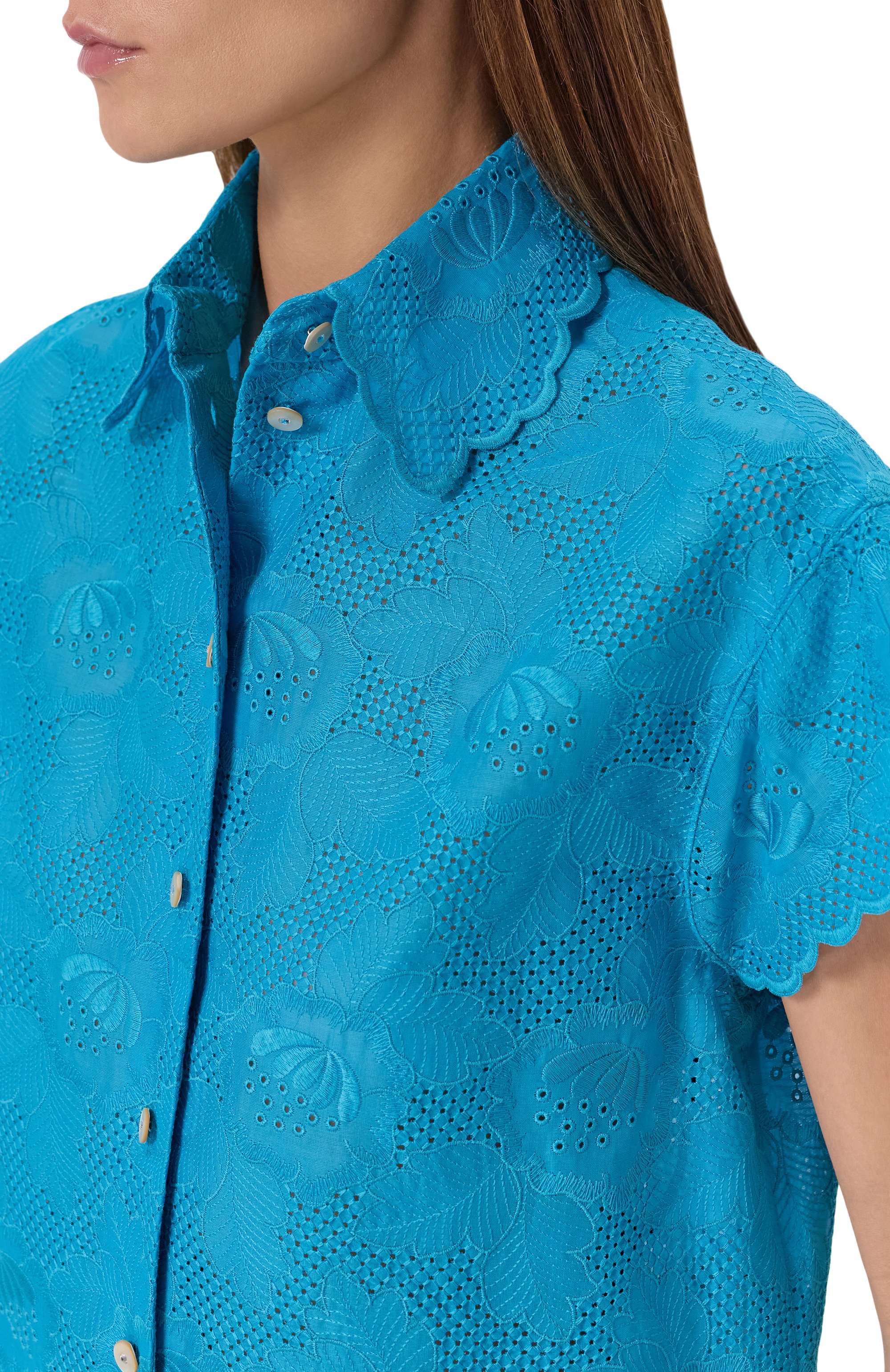 Хлопковая рубашка VALENTINO, арт. 8B3AA0F1/A4G, фото 5