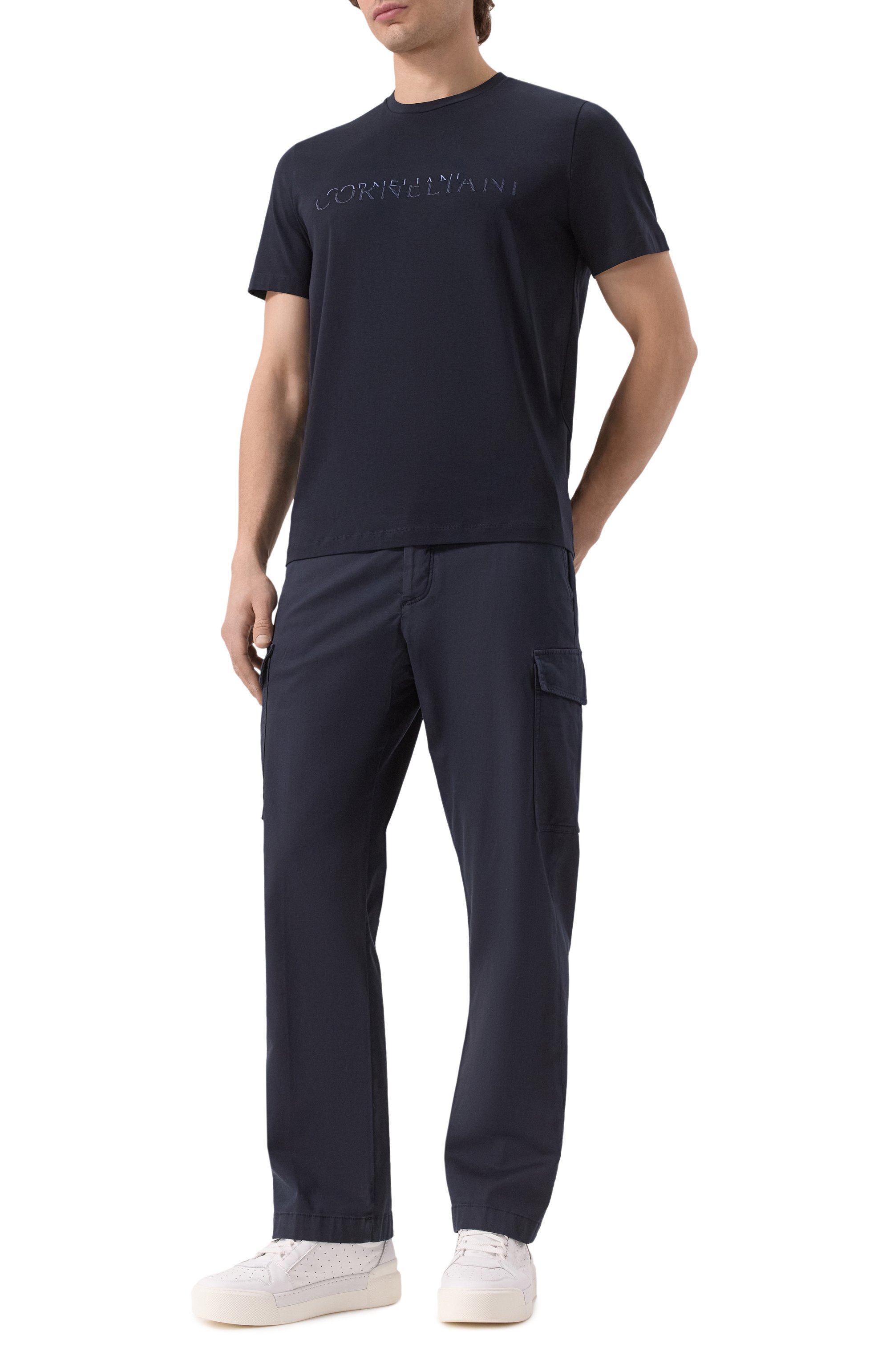 Хлопковая футболка CORNELIANI, арт. 25G581-2525059, фото 2