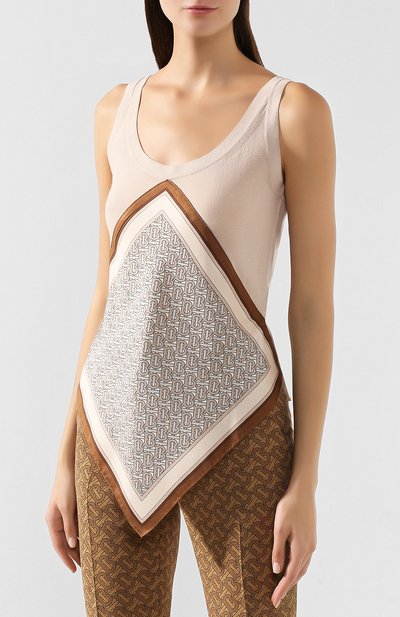 Шерстяной топ BURBERRY бежевого цвета по цене 87750 руб., арт. 8016930, фото 3 Шерстяной топ BURBERRY, арт. 8016930, фото 3