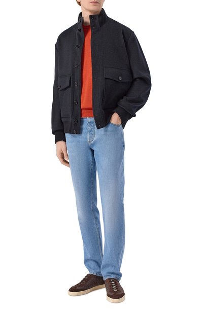 Мужской джемпер из кашемира и шелка BRUNELLO CUCINELLI, арт. M2300100