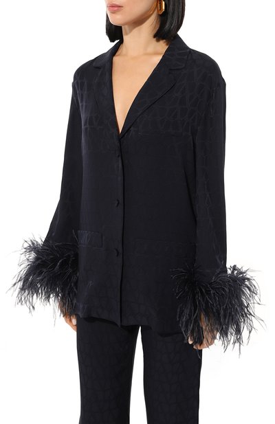 Шелковая блузка VALENTINO, арт. 5B3AB6427TK, фото 3