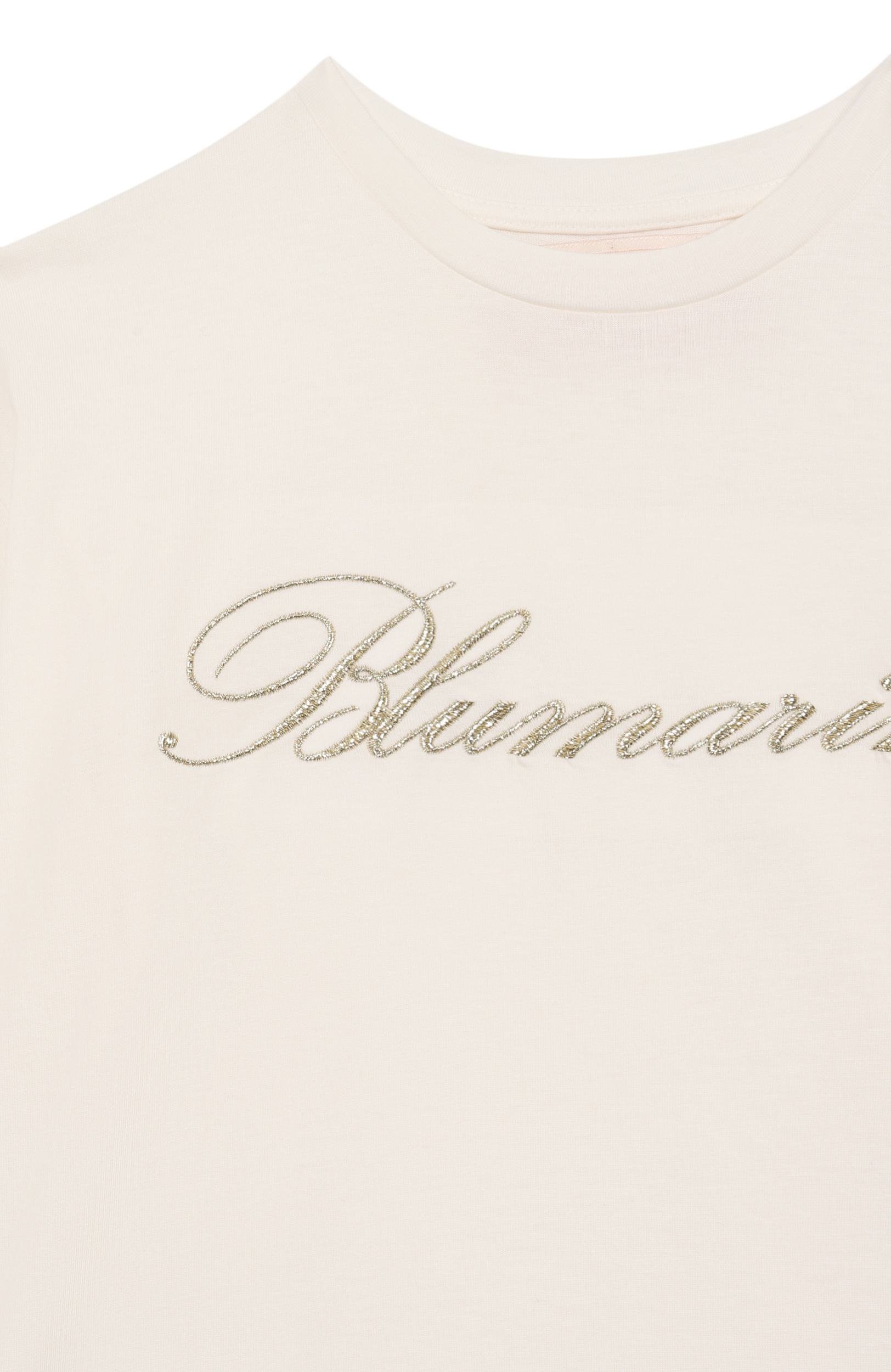 Хлопковая футболка BLUMARINE, арт. BFTS0330/JF031_001, фото 3