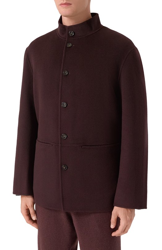 Пальто из шерсти и кашемира 12 STOREEZ 132760 Бордовый  132760 Фото 3