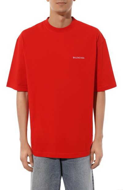 Хлопковая футболка BALENCIAGA, арт. 612966/TMVF4, фото 3