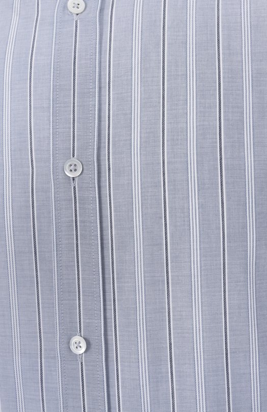 Хлопковая рубашка Maison Margiela S50DT0048/M35281 Голубой  S50DT0048/M35281 Фото 6