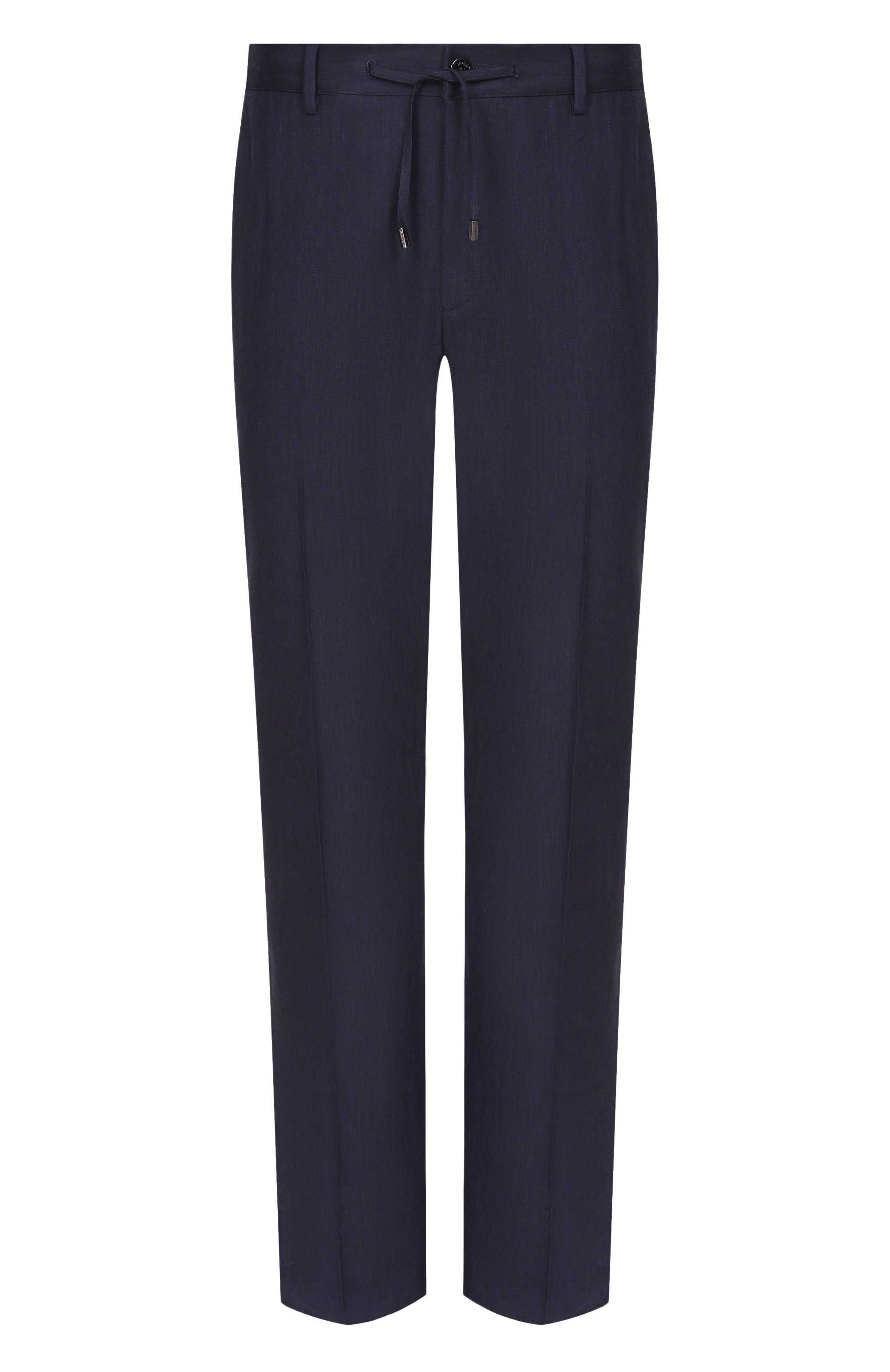 Брюки изо льна и шерсти STEFANO RICCI темно-синего цвета по цене 124000 руб., арт. M1T610002H/WL003L, фото 1 Брюки изо льна и шерсти STEFANO RICCI, арт. M1T610002H/WL003L, фото 1