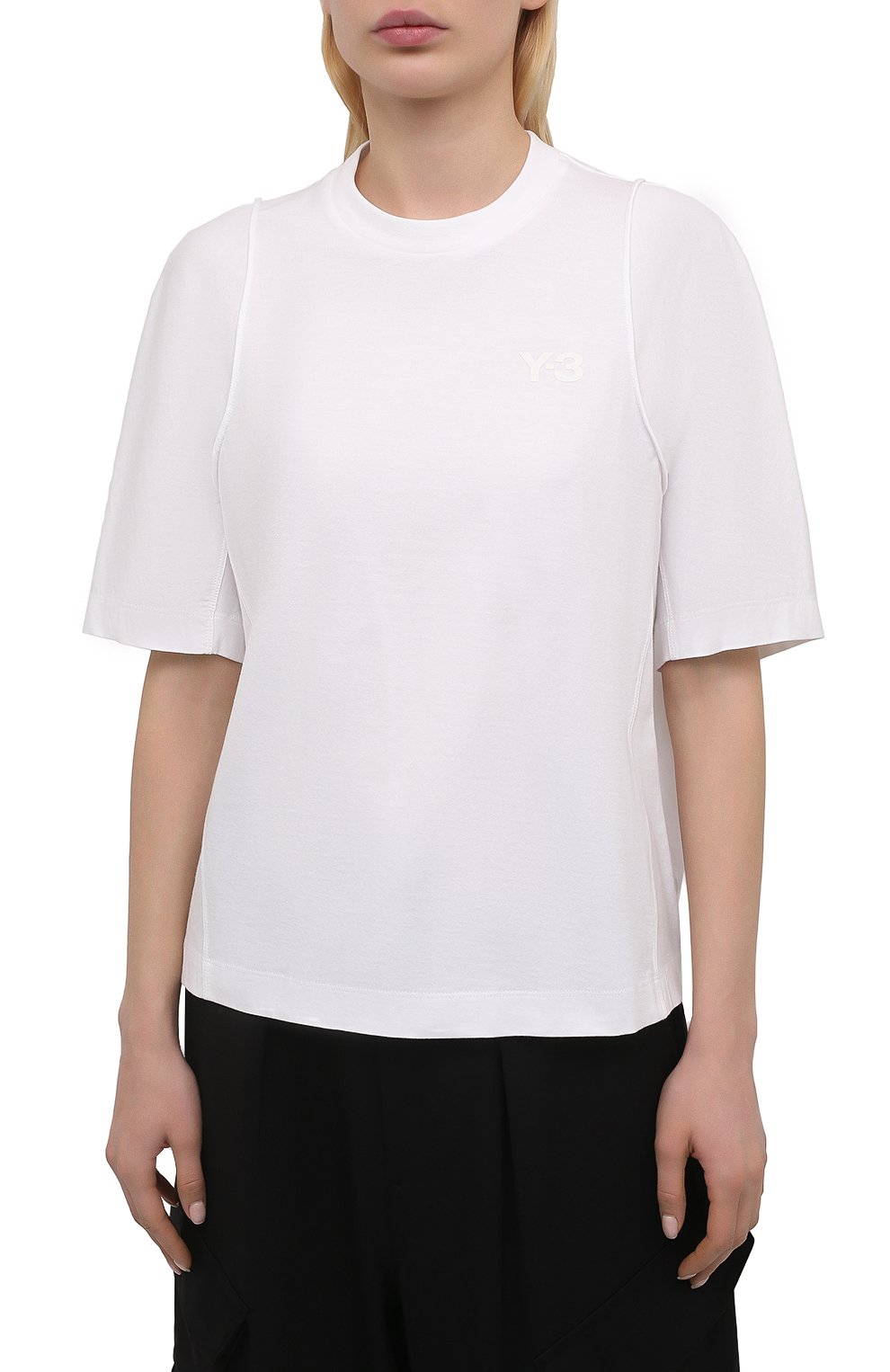 Хлопковая футболка Y-3, арт. GK4467/W, фото 3