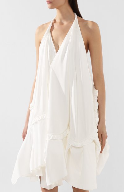 Мини-платье JACQUEMUS белого цвета по цене 65750 руб., арт. 192DR02/21110, фото 3 Мини-платье JACQUEMUS, арт. 192DR02/21110, фото 3
