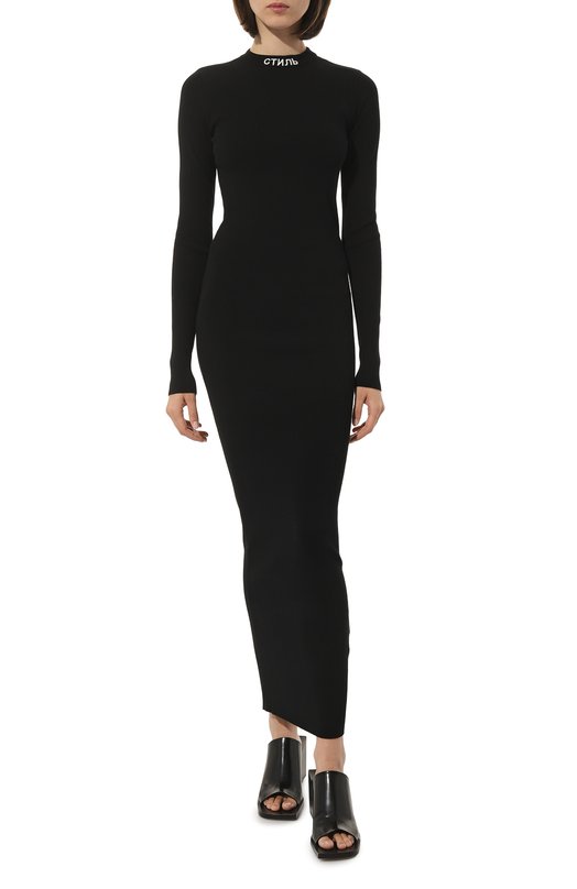 Платье из вискозы Heron Preston Чёрный, фото 3