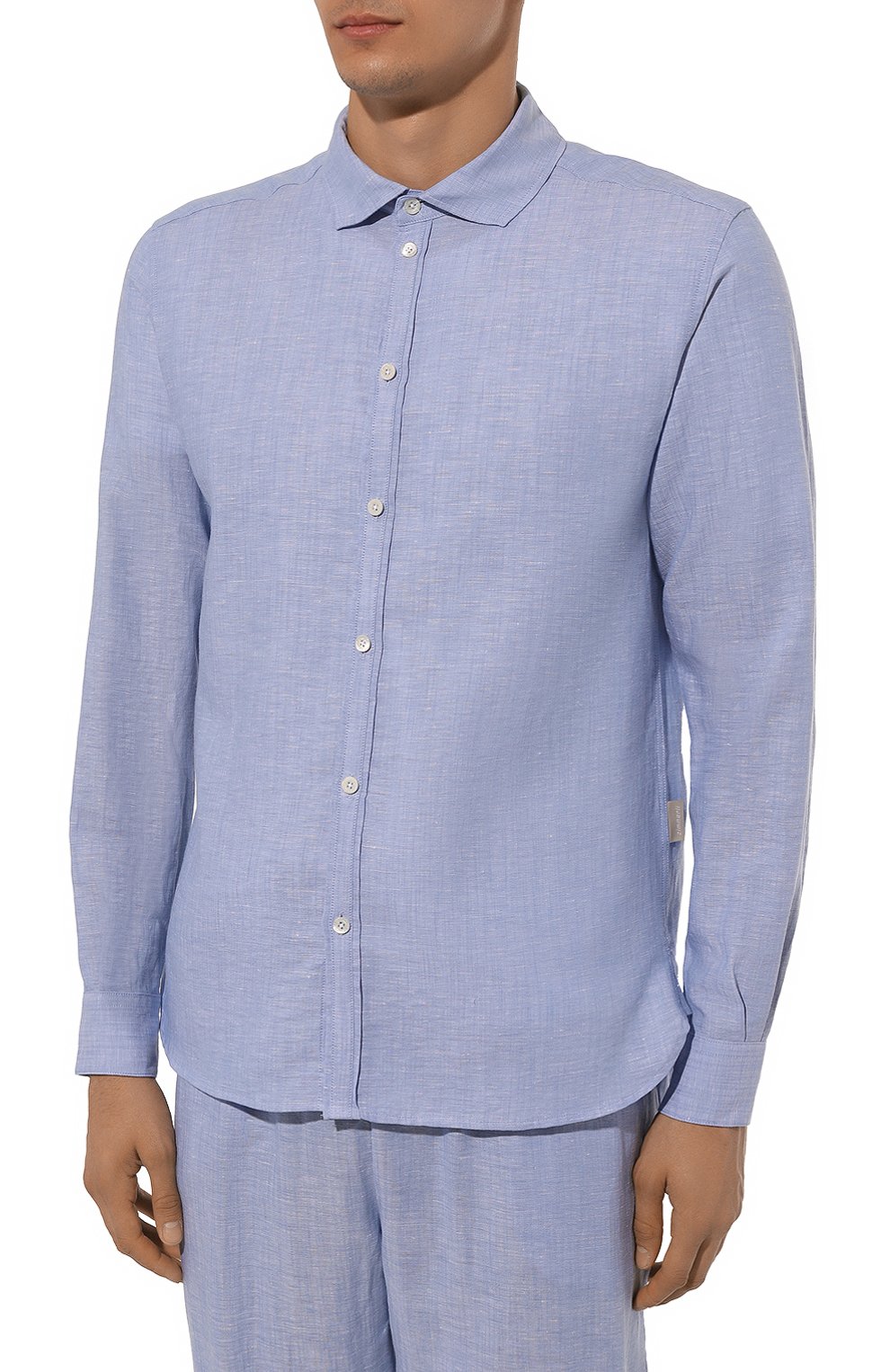 Рубашка изо льна и хлопка ZIMMERLI, арт. 4697-23200, фото 3