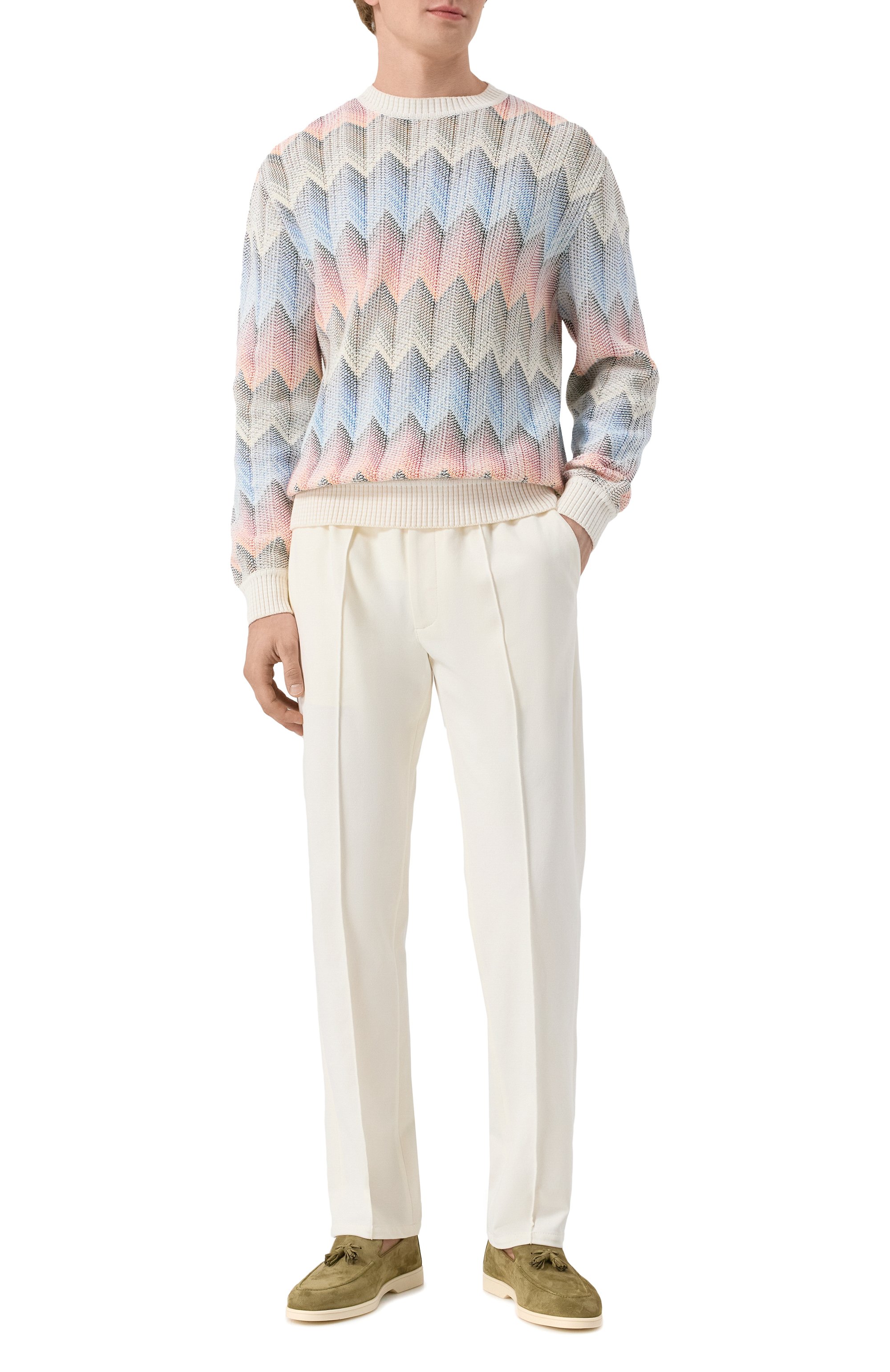 Хлопковые брюки CIRCOLO 1901, арт. CN4653, фото 2