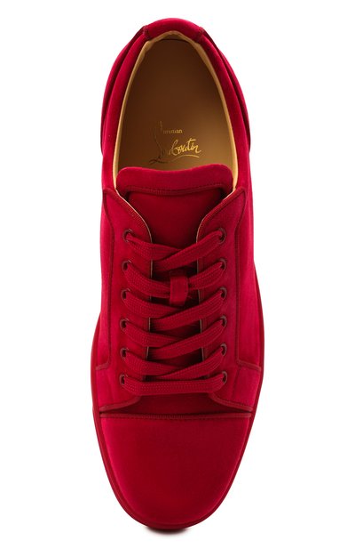 Замшевые кеды louis junior orlato CHRISTIAN LOUBOUTIN красного цвета по цене 69950 руб., арт. 3190824/L0UIS JUNI0R 0RLAT0 FLAT, фото 5 Замшевые кеды louis junior orlato CHRISTIAN LOUBOUTIN, арт. 3190824/L0UIS JUNI0R 0RLAT0 FLAT, фото 5