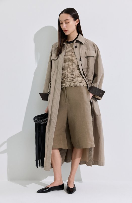 Кожаные балетки Sao Saint Laurent 860600/AAEHF Чёрный  860600/AAEHF Фото 7