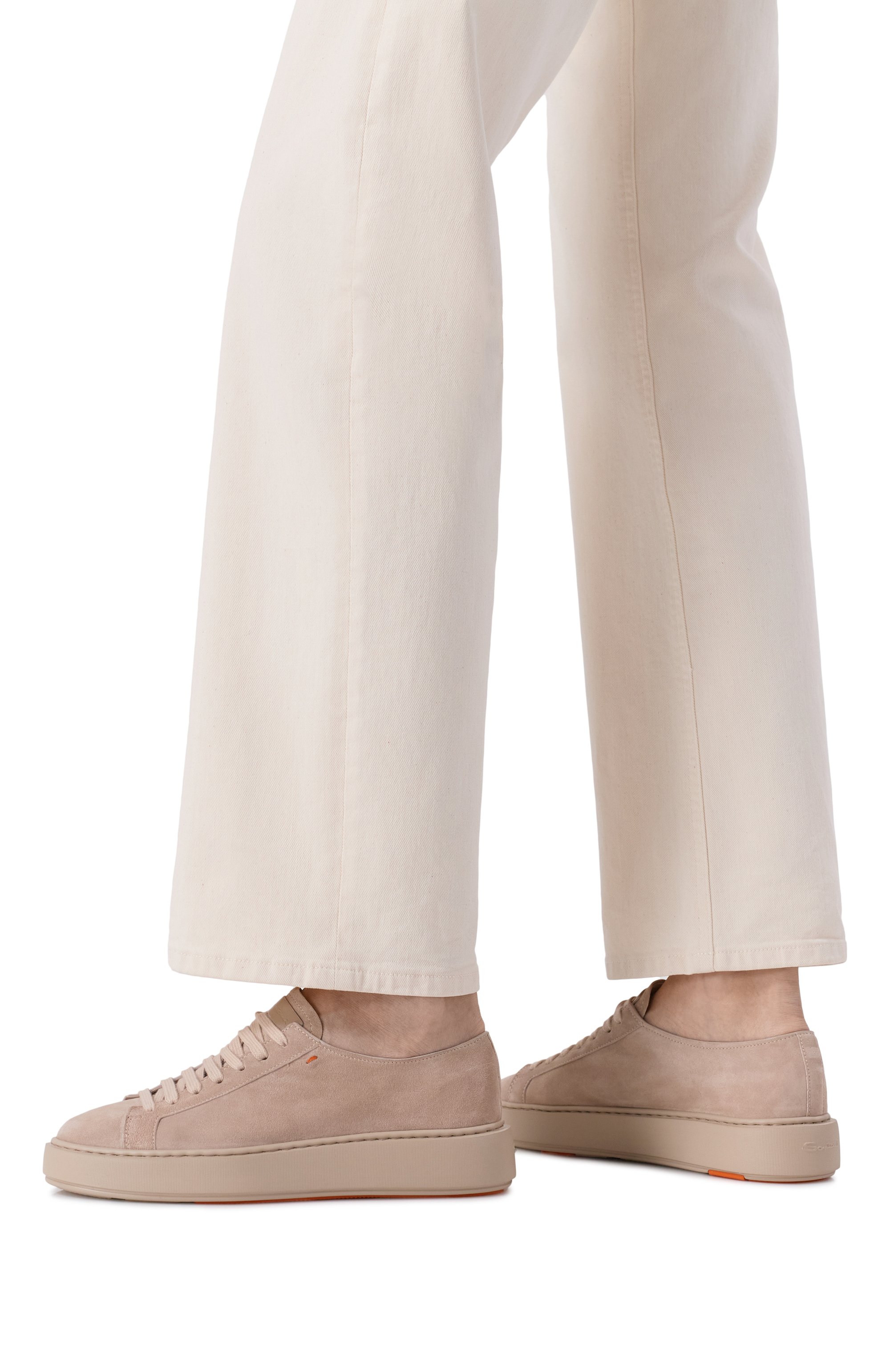 Замшевые кеды cleanic SANTONI бежевого цвета по цене 97550 руб., арт. WBCG61322ISLTT0Y, фото 2 Замшевые кеды cleanic SANTONI, арт. WBCG61322ISLTT0Y, фото 2