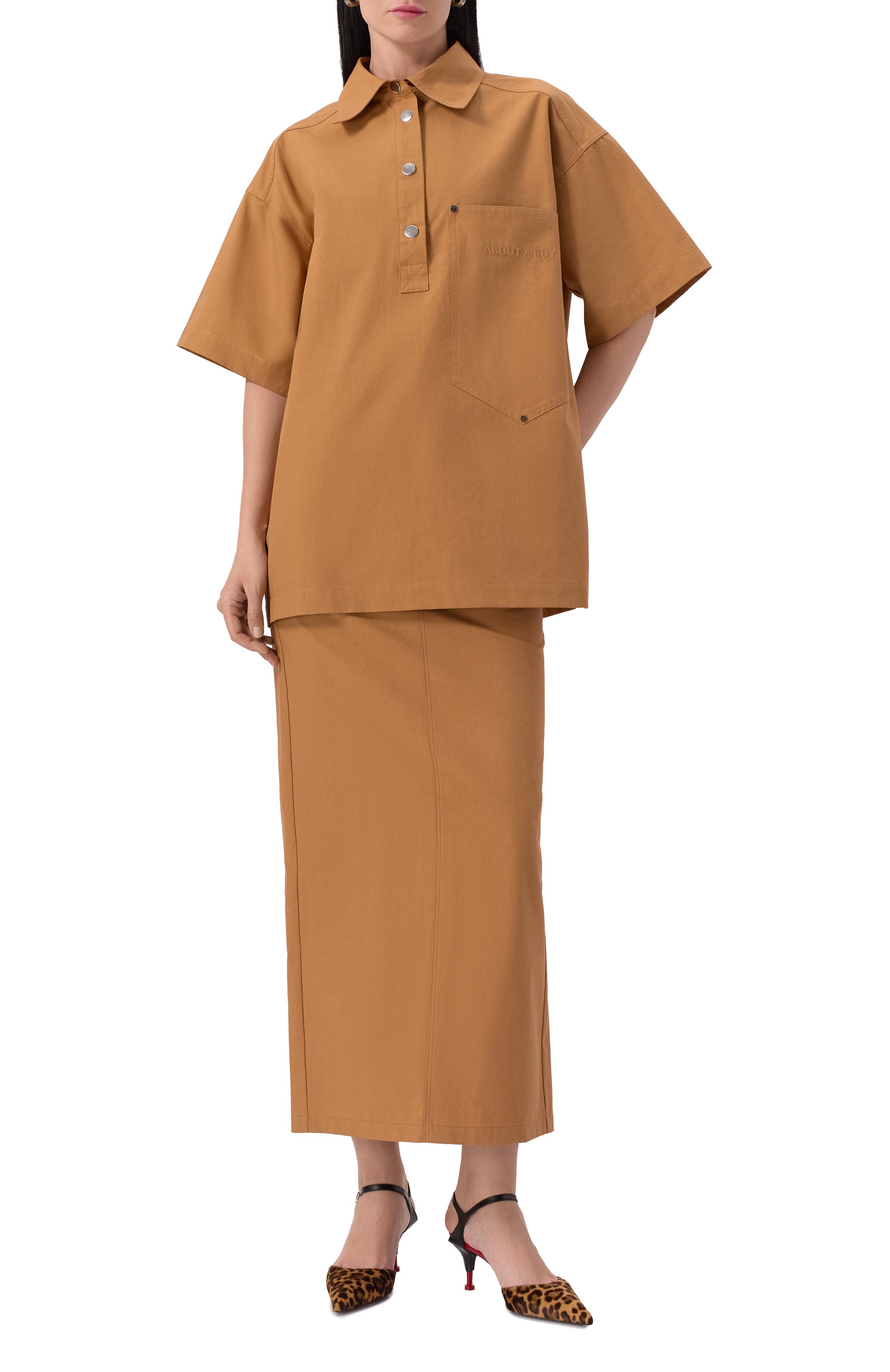 Хлопковая юбка ERIKA CAVALLINI, арт. E5SL05, фото 2