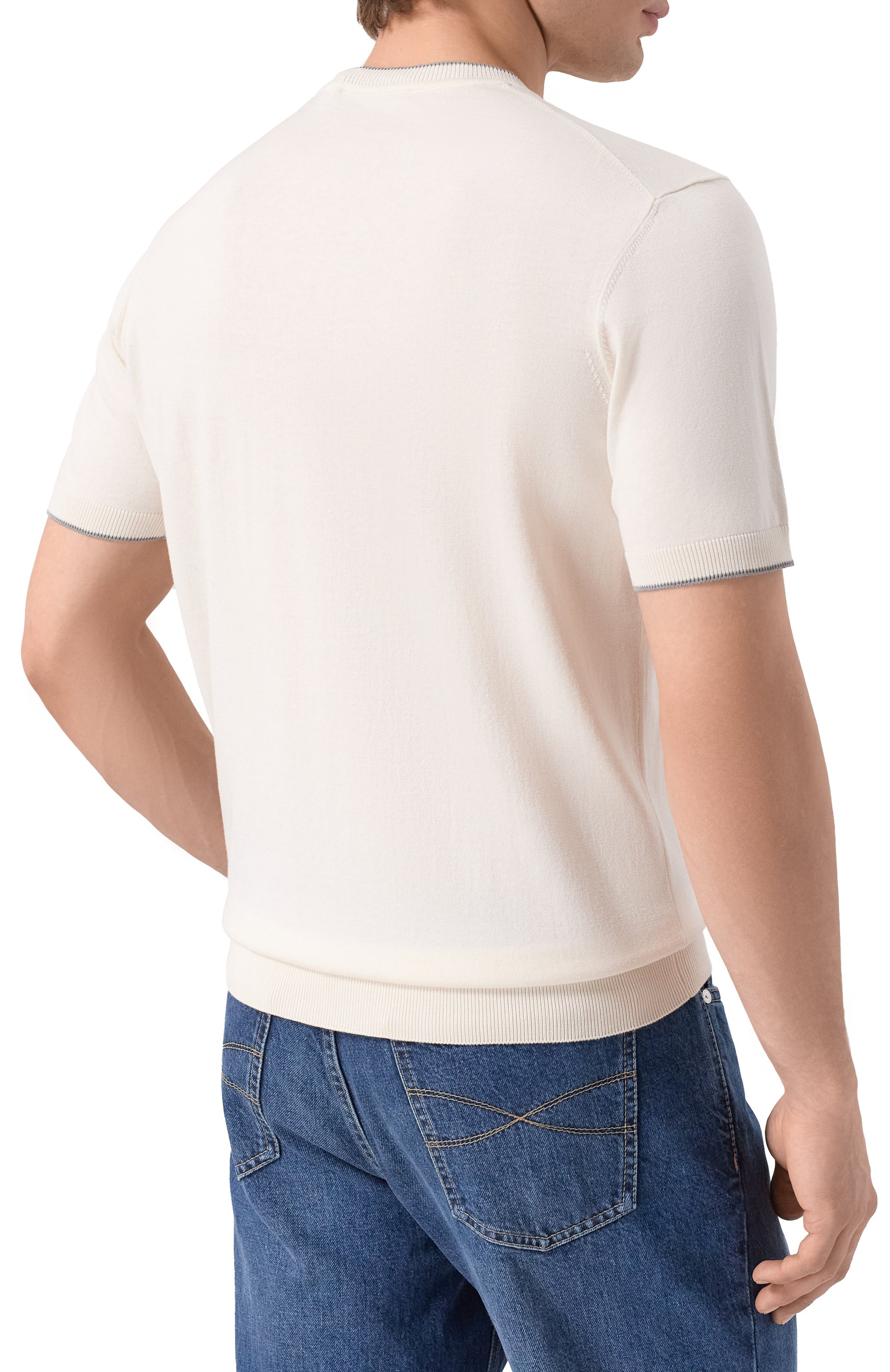 Джемпер из шелка и хлопка CORNELIANI, арт. 27M550/2725131, фото 4