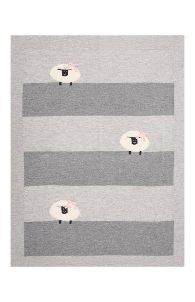 Шерстяное одеяло BABY T серого цвета по цене 14950 руб., арт. 21AI172C0, фото 3 Шерстяное одеяло BABY T, арт. 21AI172C0, фото 3