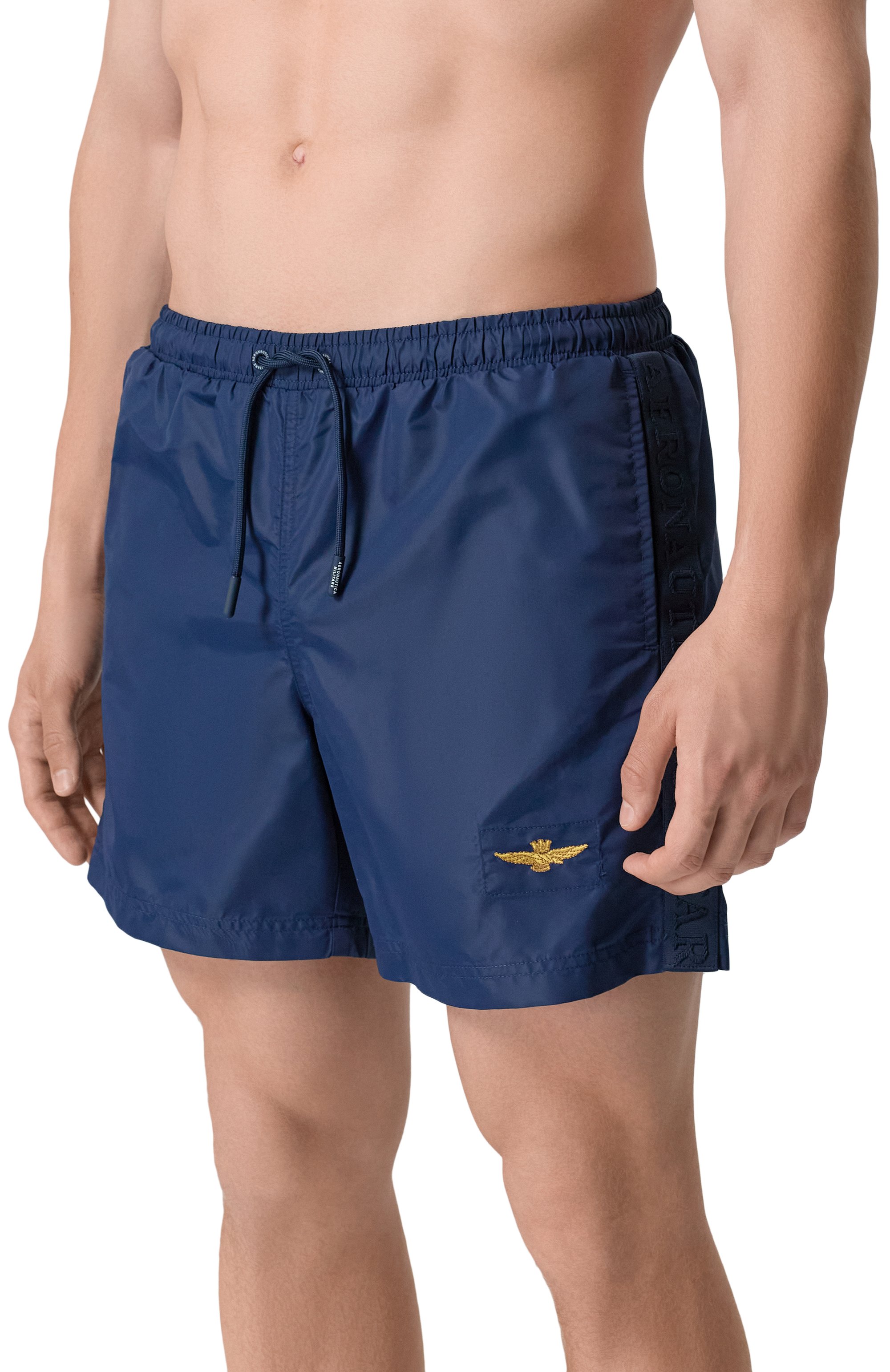 Плавки-шорты AERONAUTICA MILITARE темно-синего цвета по цене 9810 руб., арт. 251BW225CT3539, фото 2 Плавки-шорты AERONAUTICA MILITARE, арт. 251BW225CT3539, фото 2