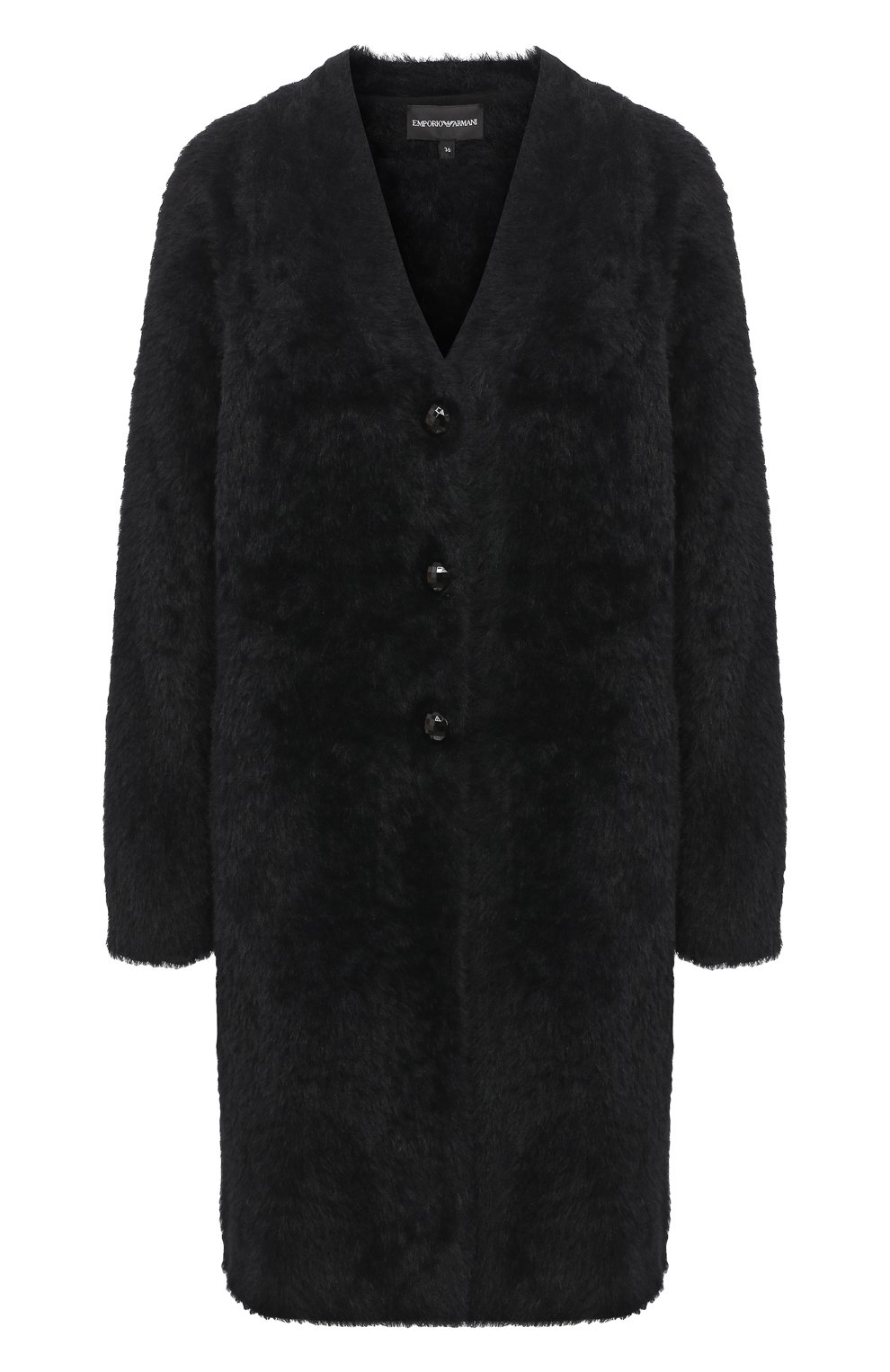 Кардиган EMPORIO ARMANI черного цвета по цене 59350 руб., арт. 6H2MTP/2M42Z, фото 1 Кардиган EMPORIO ARMANI, арт. 6H2MTP/2M42Z, фото 1