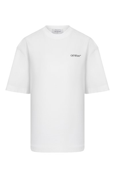 Женская хлопковая футболка OFF-WHITE, арт. 0WAA13FF25JER004