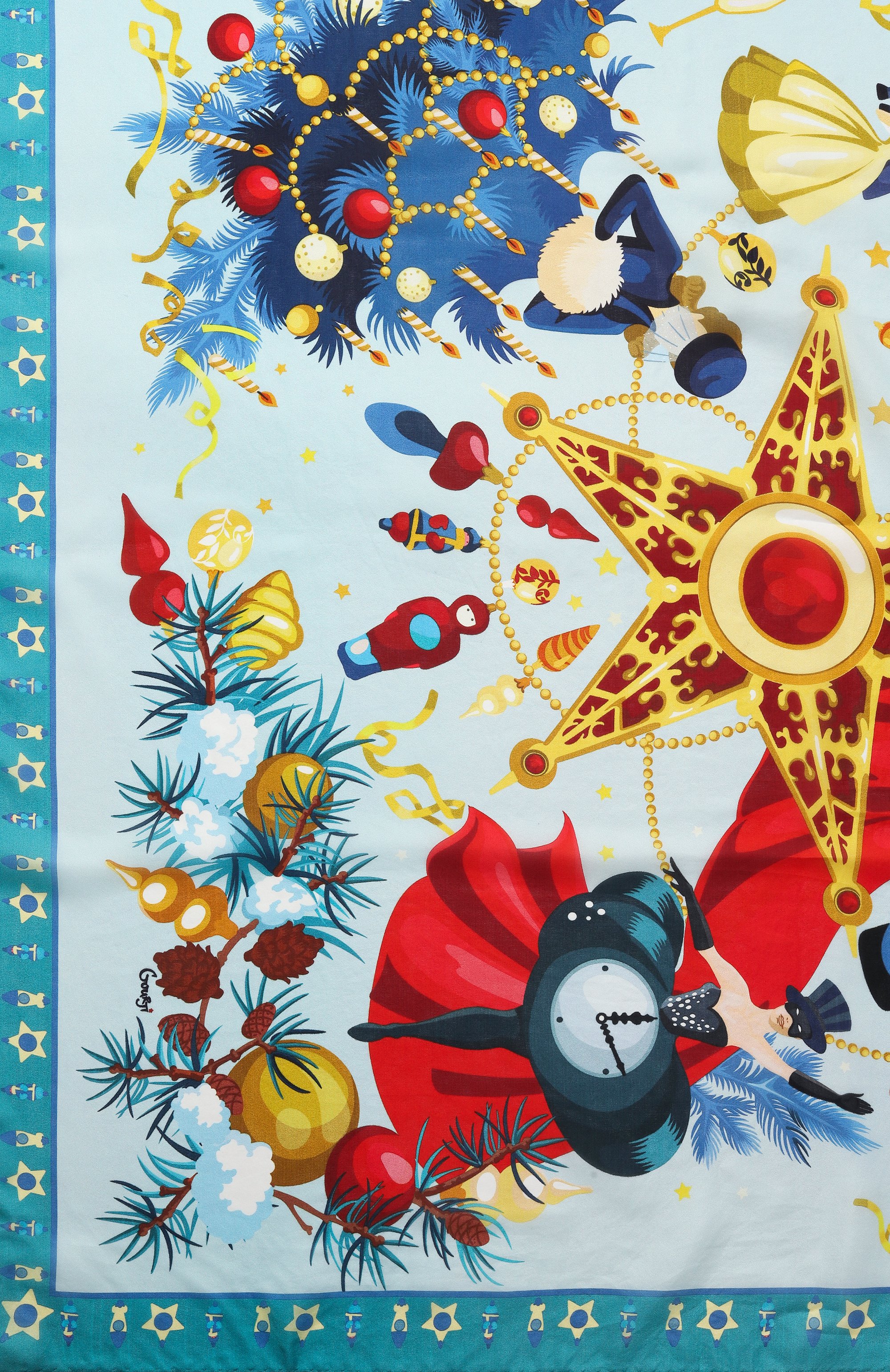 Шелковый платок карнавал GOURJI, арт. 91166237/44172, фото 4