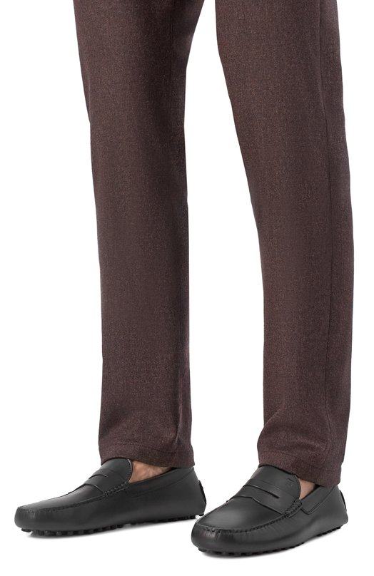 Кожаные мокасины Gommino Tod’s XXM22L00010N6M Чёрный  XXM22L00010N6M Фото 3