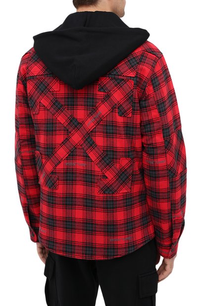 Куртка OFF-WHITE красного цвета по цене 123000 руб., арт. 0MEA236E20FAB0012500, фото 4 Куртка OFF-WHITE, арт. 0MEA236E20FAB0012500, фото 4