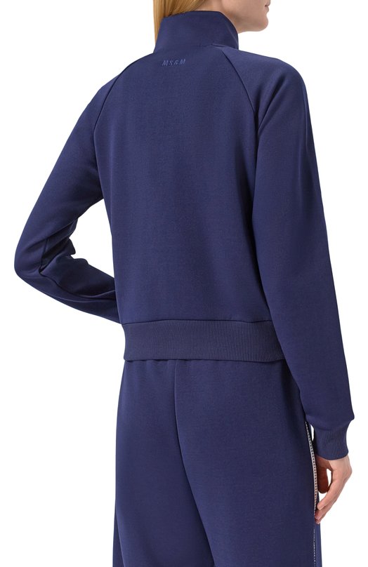 Хлопковая толстовка MSGM 3841MDM136/257267 Синий  3841MDM136/257267 Фото 4
