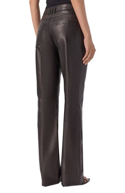 Кожаные брюки BALMAIN, арт. HF1QH005/LE35, фото 4