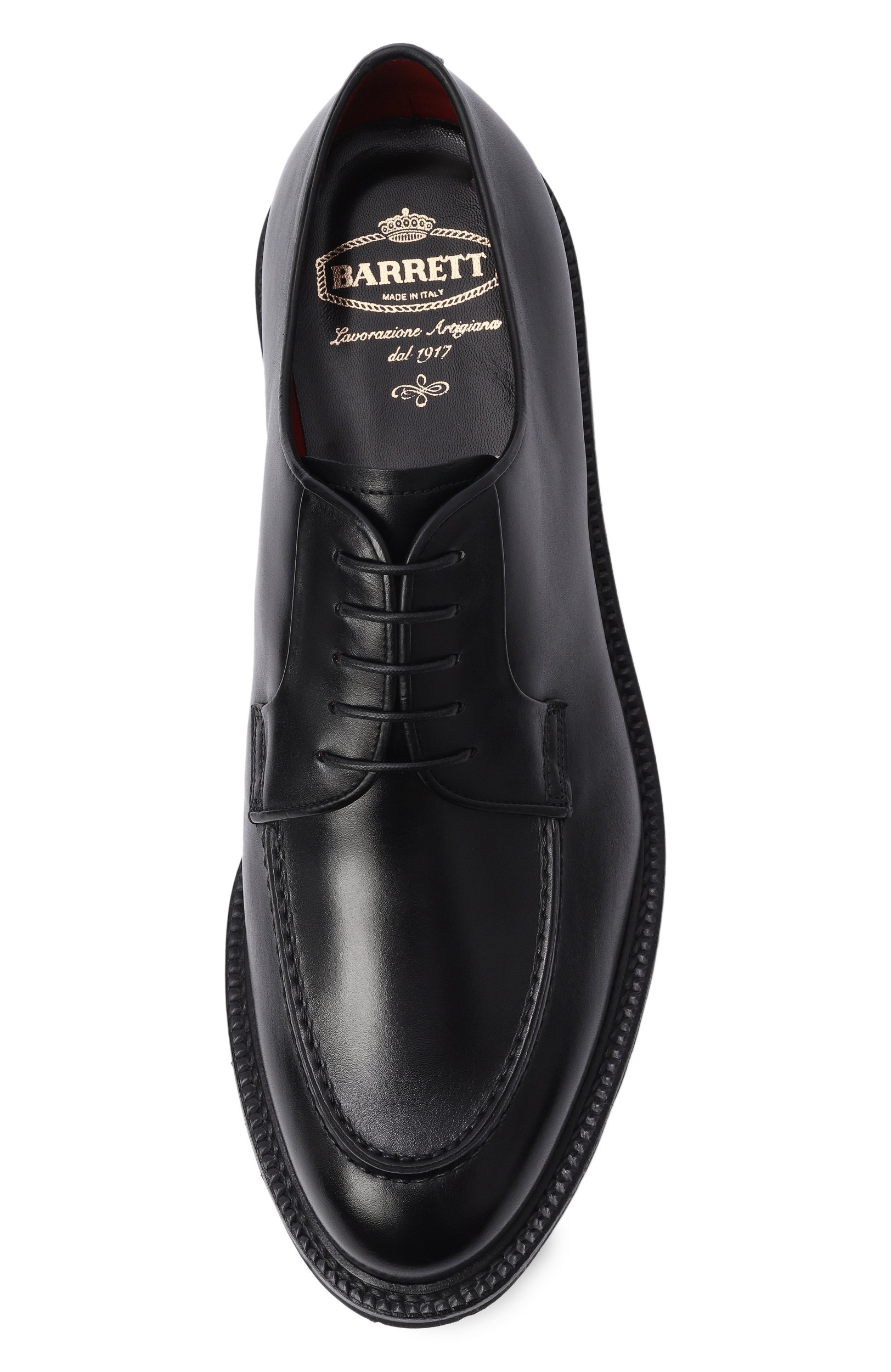 Кожаные дерби BARRETT черного цвета по цене 86250 руб., арт. 192U003/BETIS CREAM, фото 5 Кожаные дерби BARRETT, арт. 192U003/BETIS CREAM, фото 5