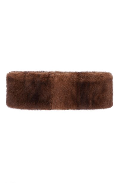 Меховой снуд larina из норки 12 STOREEZ коричневого цвета по цене 49000 руб., арт. 139879, фото 4 Меховой снуд larina из норки 12 STOREEZ, арт. 139879, фото 4