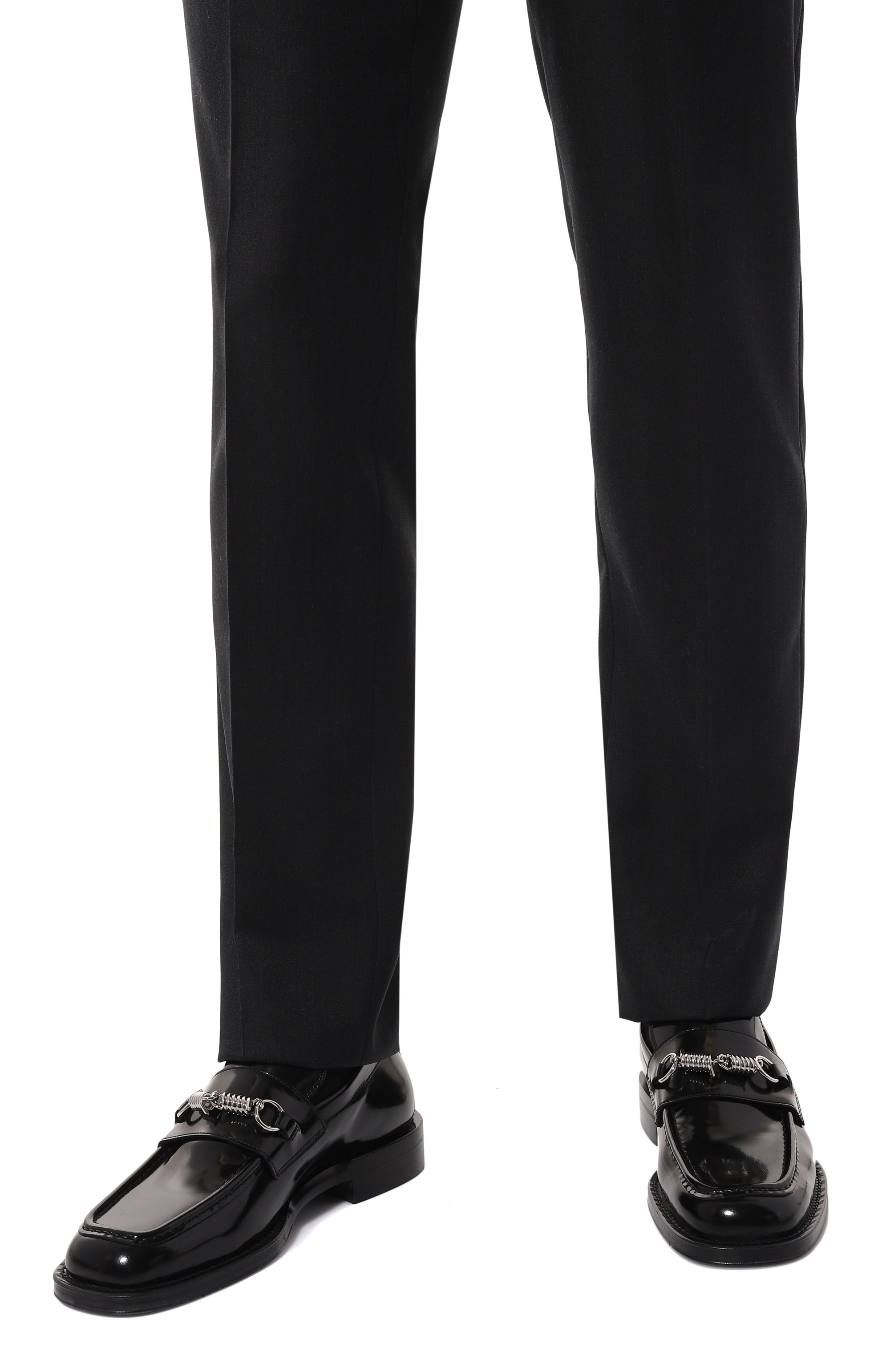 Кожаные лоферы BURBERRY, арт. 8080103, фото 3