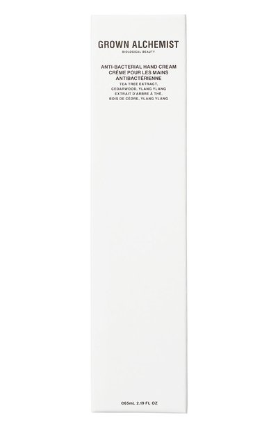 Крем для рук с антибактериальным эффектом «экстракт чайного дерева, кедр и иланг-иланг» (65ml) GROWN ALCHEMIST бесцветного цвета по цене 3300 руб., арт. GA00790, фото 3 Крем для рук с антибактериальным эффектом «экстракт чайного дерева, кедр и иланг-иланг» (65ml) GROWN ALCHEMIST, арт. GA00790, фото 3