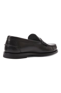 Женские кожаные пенни-лоферы TOD’S черного цвета, арт. XXW34L0I010AKT | Фото 5 (Драгоценные камни: Проставлено; Материал сплава: Проставлено; Материал внешний: Натуральная кожа; Материал внутренний: Натуральная кожа; Каблук высота: Низкий; Подошва: Плоская)