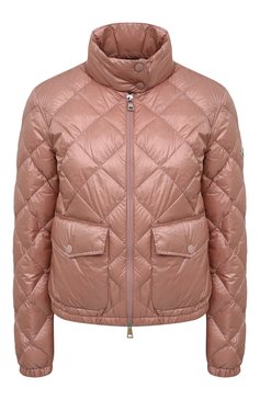 Женская пуховая куртка binic MONCLER светло-розового цвета, арт. H1-093-1A000-05-539AQ | Фото 1 (Кросс-КТ: Куртка, Утепленный; Рукава: Длинные; Женское Кросс-КТ: Пуховик-куртка; Материал внешний: Синтетическ�ий материал; Материал сплава: Проставлено; Стили: Спорт-шик; Материал подклада: Синтетический материал; Драгоценные камни: Проставлено; Длина (верхняя одежда): Короткие; Материал утеплителя: Пух и перо)