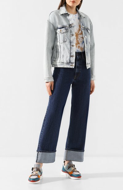 Джинсы HELMUT LANG темно-синего цвета по цене 36500 руб., арт. J10DW201, фото 2 Джинсы HELMUT LANG, арт. J10DW201, фото 2
