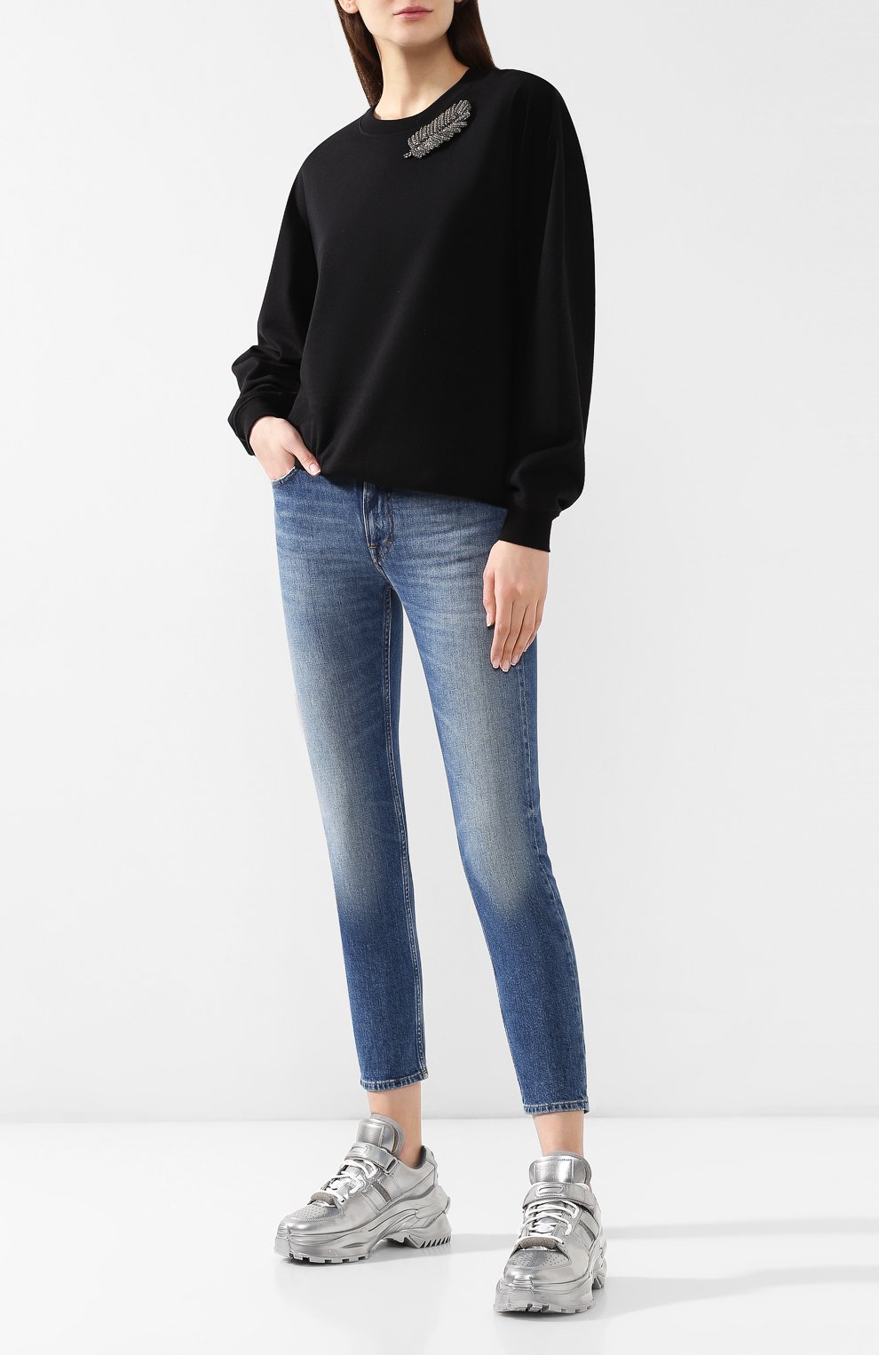 Текстильные кроссовки retro fit MAISON MARGIELA, арт. S39WS0037/P2498, фото 2