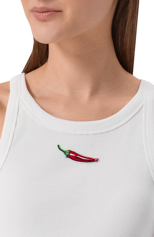 Хлопковая майка YANINA T-3178 Белый  T-3178 Фото 5