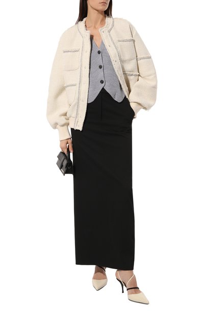 Жилет LESYANEBO серого цвета по цене 9600 руб., арт. ICONIC/KNIT008, фото 2 Жилет LESYANEBO, арт. ICONIC/KNIT008, фото 2