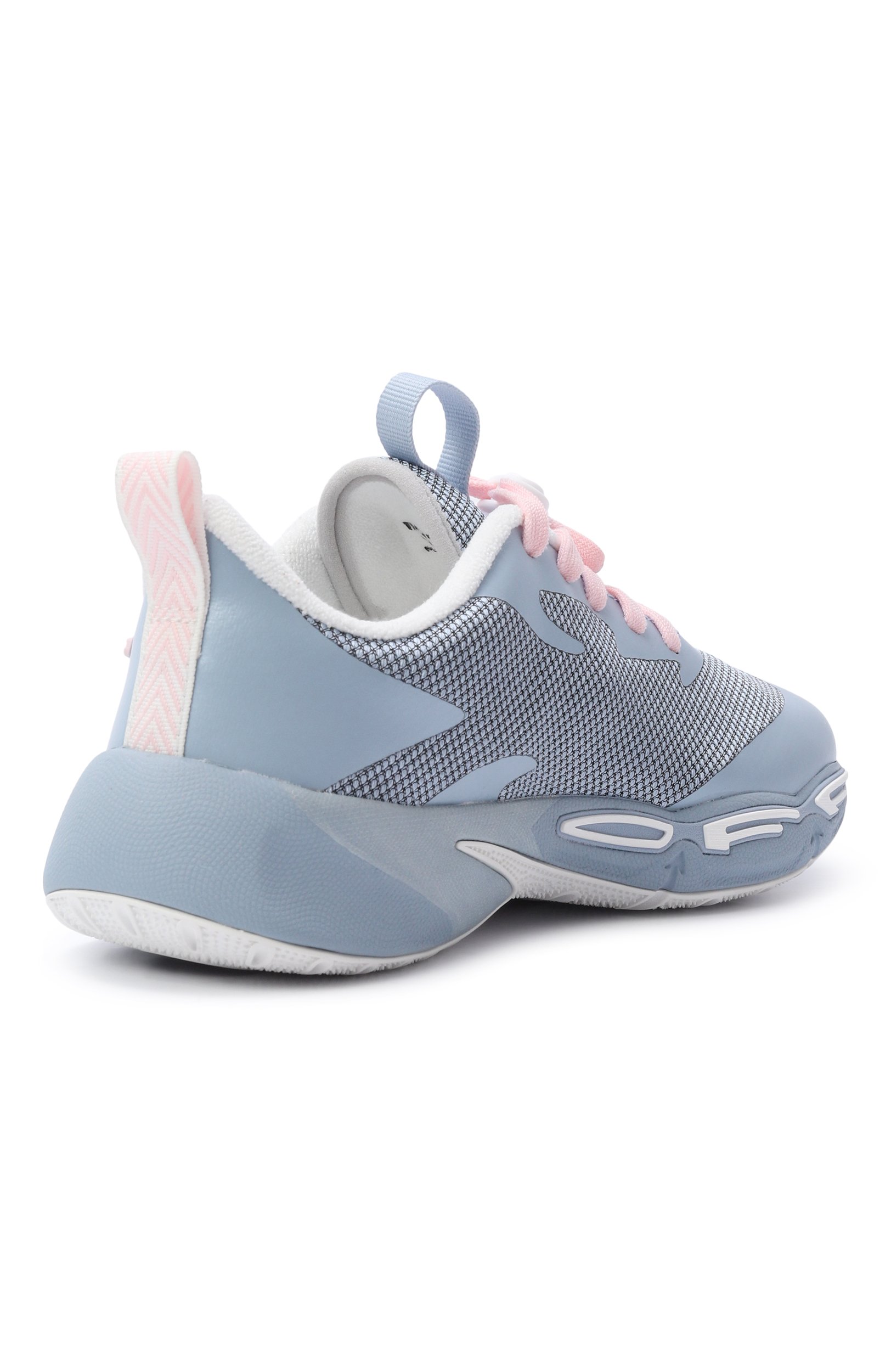 Комбинированные кроссовки for jumping OFF-WHITE голубого цвета по цене 29650 руб., арт. 0GIA008S26FAB001, фото 3 Комбинированные кроссовки for jumping OFF-WHITE, арт. 0GIA008S26FAB001, фото 3
