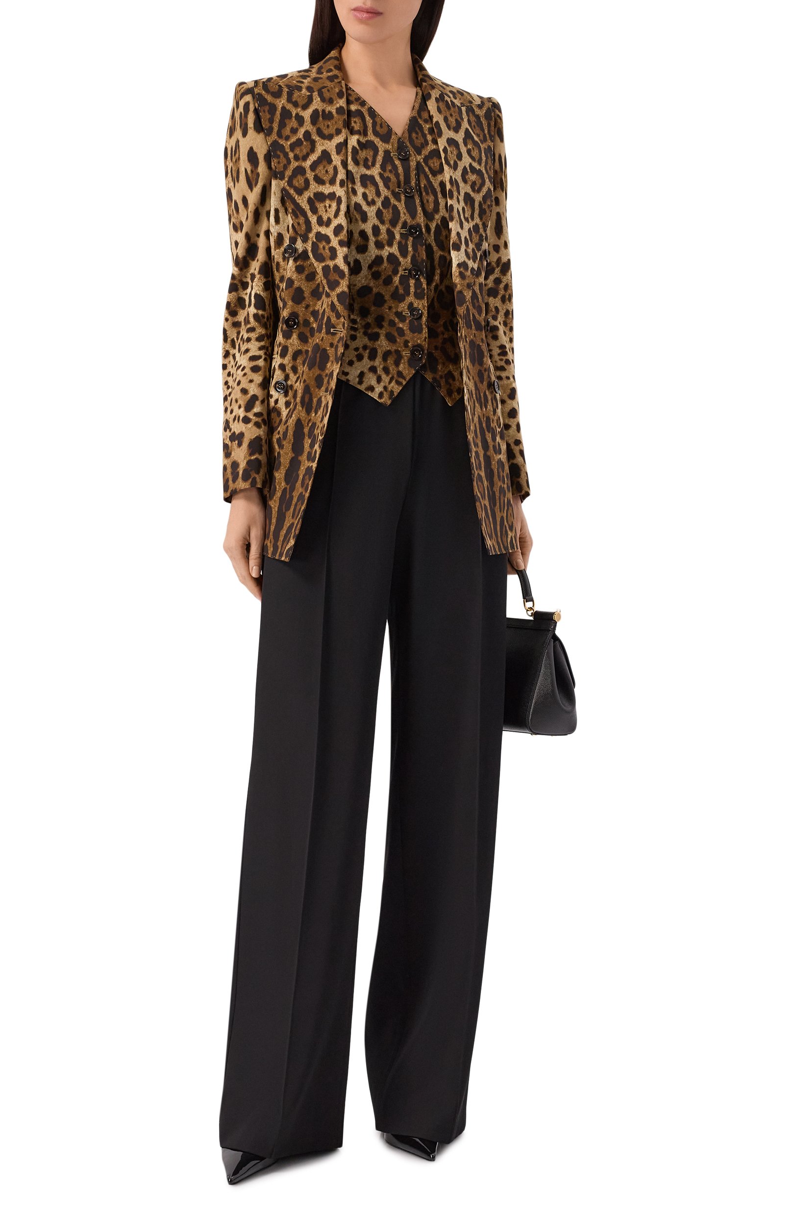 Жилет из шерсти и шелка DOLCE & GABBANA, арт. F79H6T/FSBAV, фото 2
