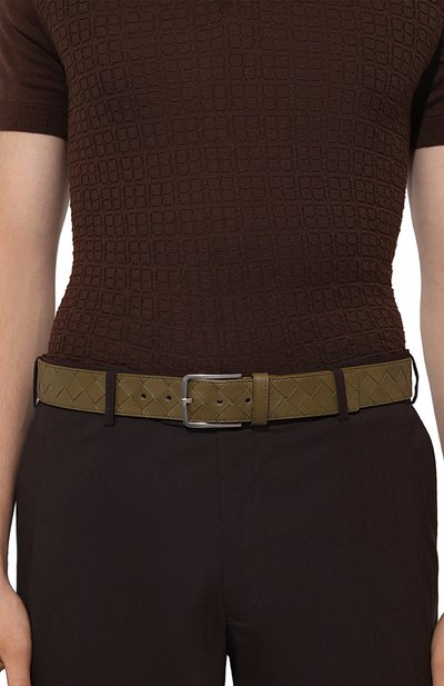 Кожаный ремень BOTTEGA VENETA, арт. 609182/VCPQ3, фото 2