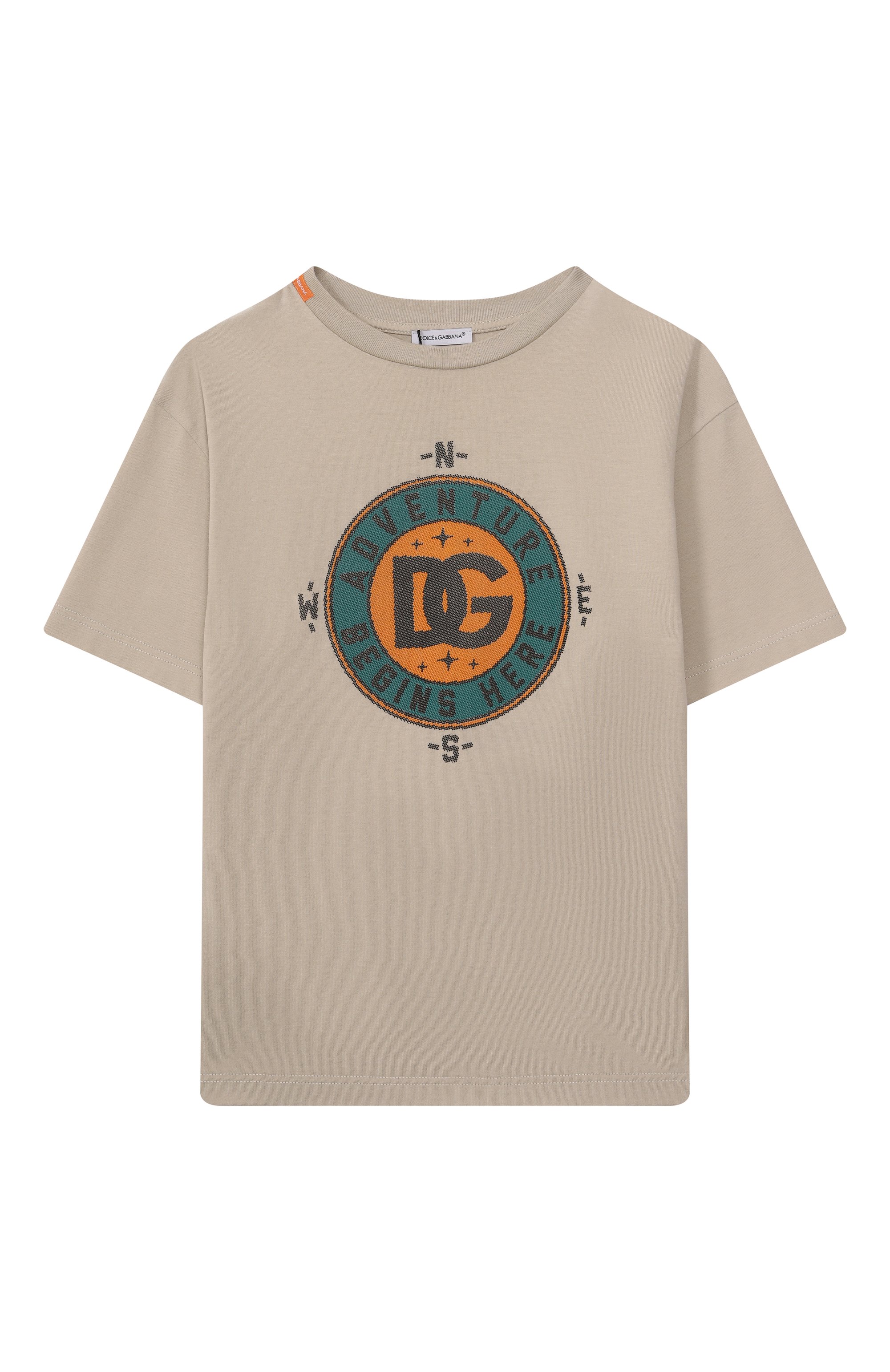 Хлопковая футболка DOLCE & GABBANA, арт. L4JTHV/G7PIR/8-12+, фото 1