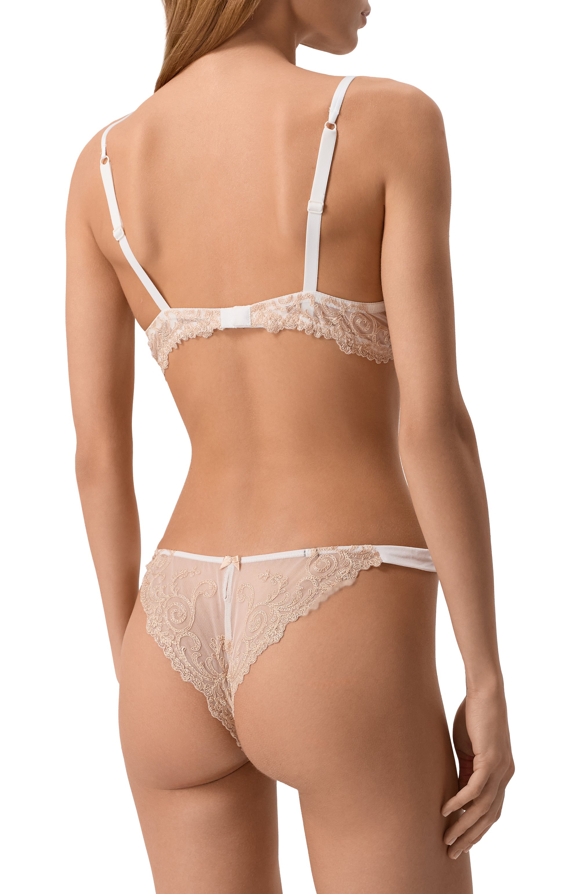 Трусы-танга AMBRA кремового цвета по цене 10810 руб., арт. 1877, фото 3 Трусы-танга AMBRA, арт. 1877, фото 3