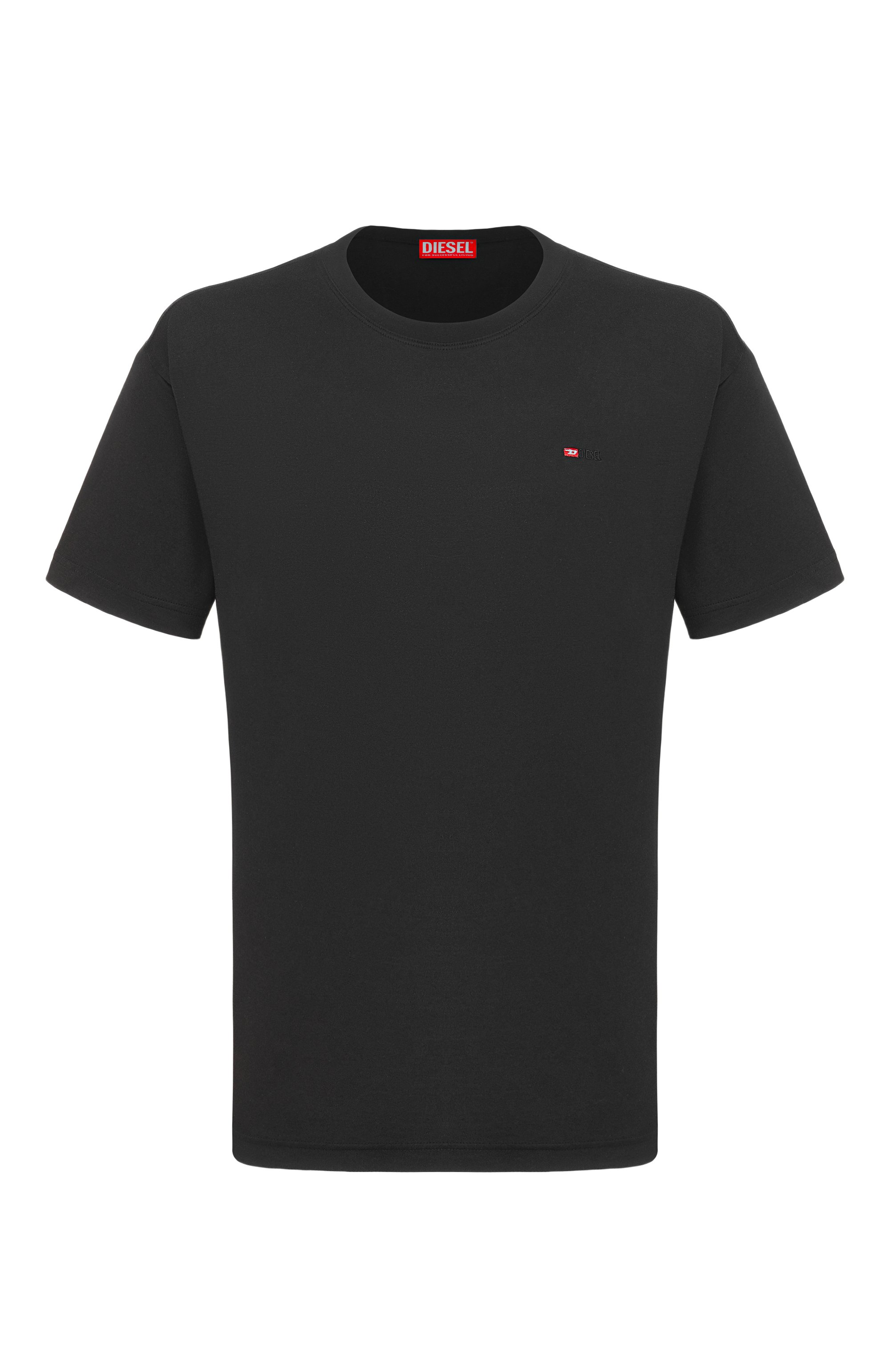 Футболка DIESEL черного цвета по цене 10550 руб., арт. A19999/0WEBV, фото 1 Футболка DIESEL, арт. A19999/0WEBV, фото 1