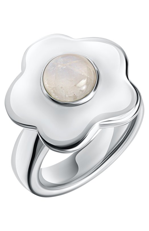 Кольцо Big flower с лунным камнем Moonka FLW-925SL-RG00-MST Серебряный  FLW-925SL-RG00-MST Фото 3