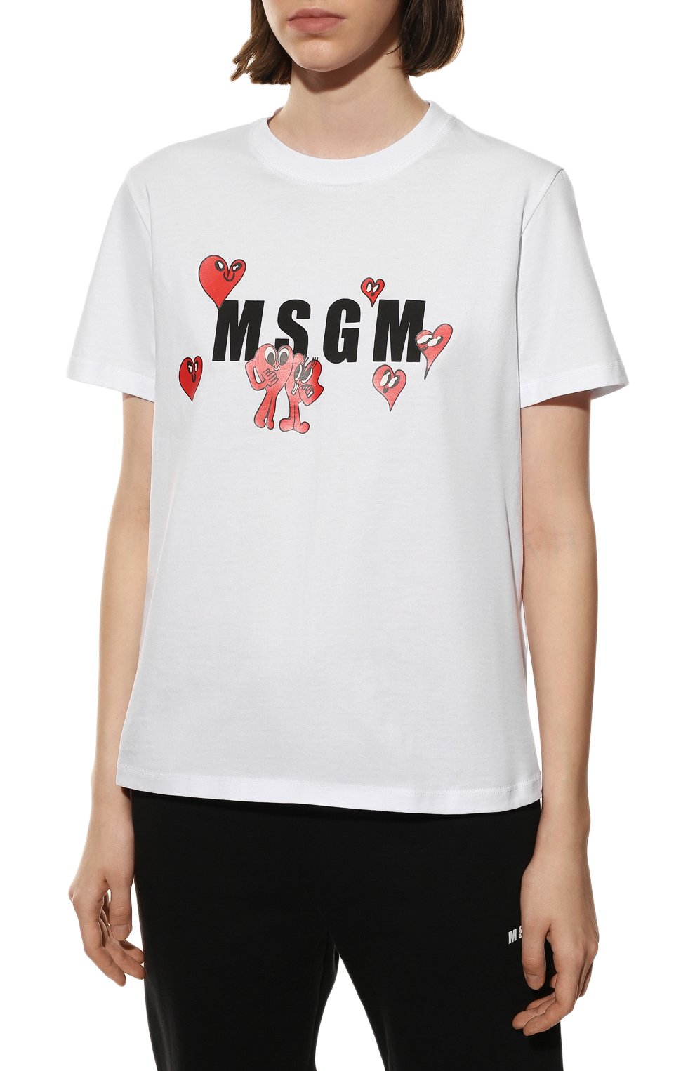 Хлопковая футболка MSGM, арт. 3241MDM172 227298, фото 3