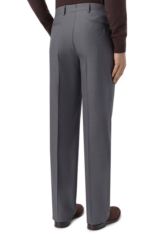 Брюки из шерсти и шелка MVST M26.CSM.T410/953-W00L/SILK Серый  M26.CSM.T410/953-W00L/SILK Фото 4