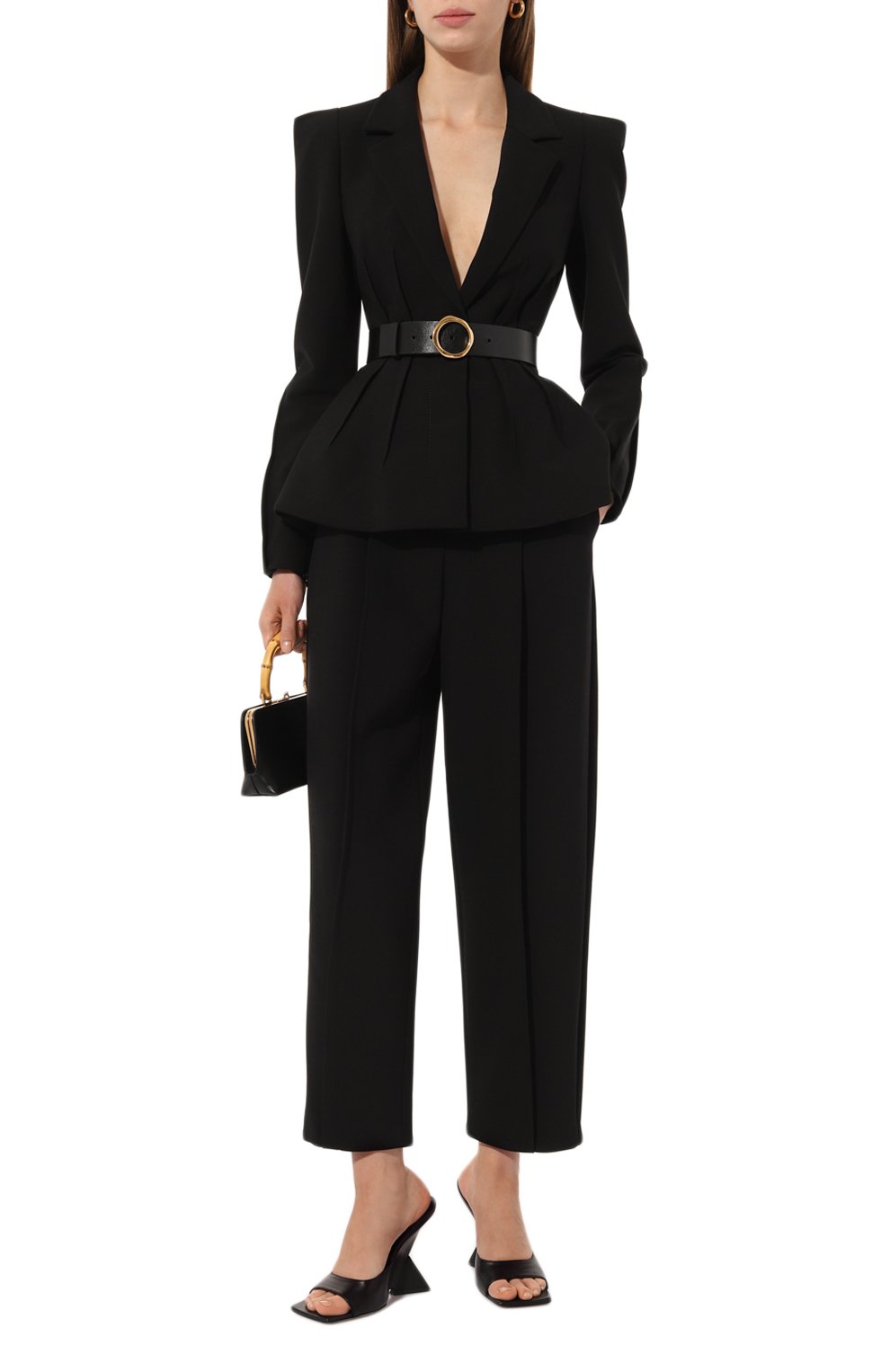 Брюки ELIE SAAB черного цвета по цене 131500 руб., арт. P0030N, фото 2 Брюки ELIE SAAB, арт. P0030N, фото 2